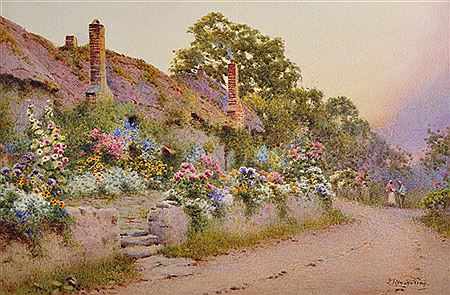 West Porlork, Somerset, with a Cottage covered in Flowers by John Abernethy (JA) Lynas-Gray - Auction record, sale price, and art valuation. Compare with similar artists and explore comparable artworks.