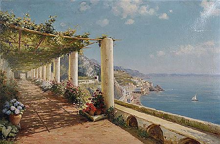 A Terraced Garden, with the Amalfi Coast beyond