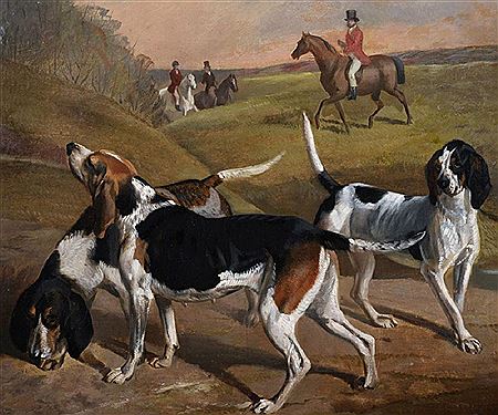 'Foxhounds on the Scent'