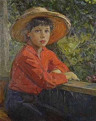 Young Boy in Red