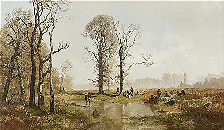 Resting Hunters in the Moss