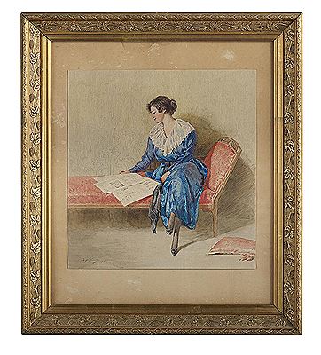 "La Lettrice", 1918 by Luigi di Giovanni - Auction record, sale price, and art valuation. Compare with similar artists and explore comparable artworks.
