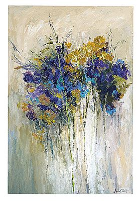 "Blue and Yellow Blooms"
