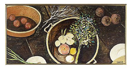 "Kitchen Still Life" by Ann Cooper - Auction record, sale price, and art valuation. Compare with similar artists and explore comparable artworks.