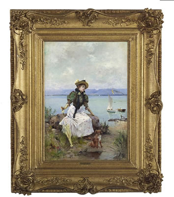 "Jeune Femme au Bord de la Mer"