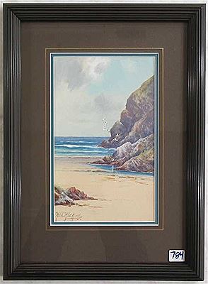 Seascape with beach and rocks