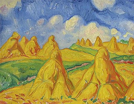 Landscape with Heugarben by Richard Edward Dreher - Auction record, sale price, and art valuation. Compare with similar artists and explore comparable artworks.