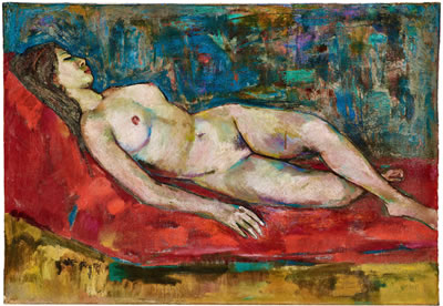 Reclining Nude (Lin Ssu-Tuan) by De-Jinn Shiy - Auction record, sale price, and art valuation. Compare with similar artists and explore comparable artworks.