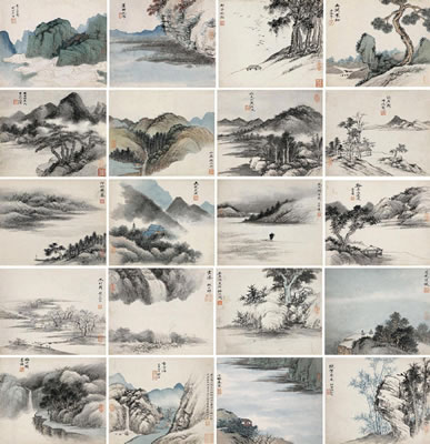 AN ALBUM OF LANDSCAPE AFTER ANCIENT STYLE (20)