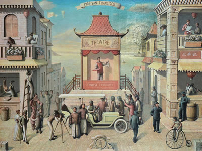 Chinese Conjurer in San Francisco by Yousong Li - Auction record, sale price, and art valuation. Compare with similar artists and explore comparable artworks.