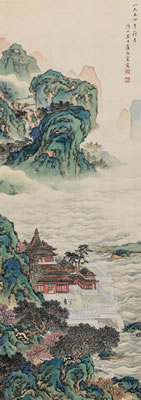 Sample artwork by Zhenhuan Lu (1889 - 1979), known for scroll painting - View similar artists and auction records