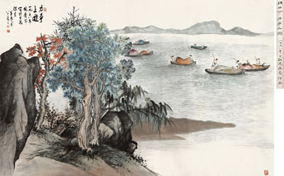 Sample artwork by Banding Chen (1876 - 1970), known for chinese painting and seal carving - View similar artists and auction records