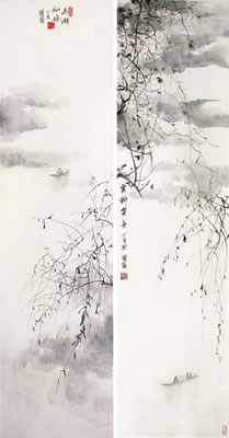 WIDOW AND RIVER by Guohuan Chen - Auction record, sale price, and art valuation. Compare with similar artists and explore comparable artworks.