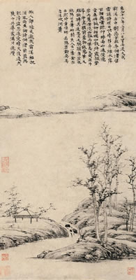 Lansscape pavilion Hanging scroll by Zan Ni - Auction record, sale price, and art valuation. Compare with similar artists and explore comparable artworks.