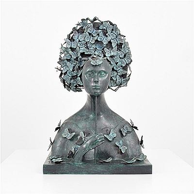 Sample artwork by Sergio Bustamante (Born 1949), known for sculpture, ceramics and paper mache - View similar artists and auction records