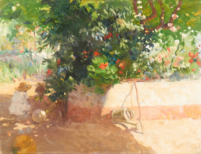 Sample artwork by Joao Reis (1899 - 1982), known for landscape paintings, rich in light and color - View similar artists and auction records