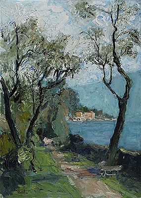 Veduta di lago by Giampiero Restellini - Auction record, sale price, and art valuation. Compare with similar artists and explore comparable artworks.
