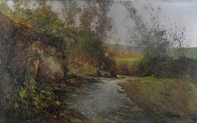 "LAVANDAIE AL RUSCELLO, 1940"