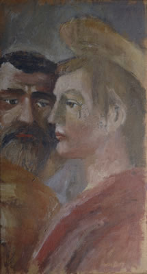 Omaggio a Masaccio (fronte); Natura morta (retro)