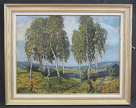 Poplars in a Summer Landscape