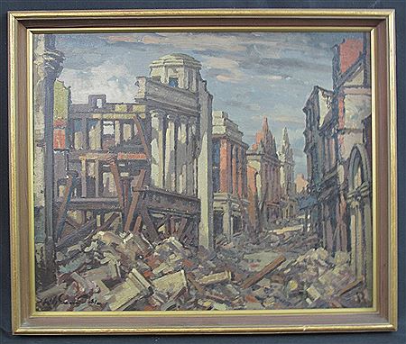 Swansea blitz scene