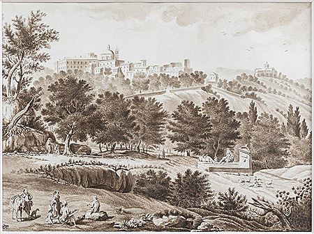 Ariccia, pour le voyage d'Italie du marquis de Sade