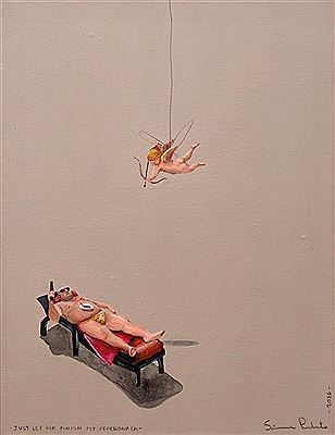Just let me finish my peperonata by Simone Prudente - Auction record, sale price, and art valuation. Compare with similar artists and explore comparable artworks.