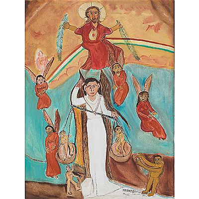 Sample artwork by Pierre Joseph Valcin (1925 - 2000), known for figure, naive genre painting - View similar artists and auction records