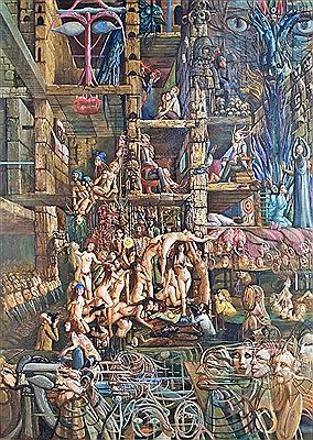 Untitled (Orgiastic fantasy) by Thomas Hafner - Auction record, sale price, and art valuation. Compare with similar artists and explore comparable artworks.