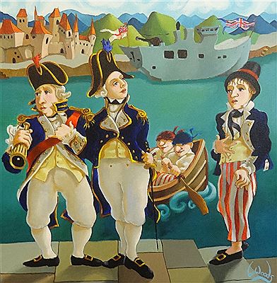 Naval Scene by Lee Woods - Auction record, sale price, and art valuation. Compare with similar artists and explore comparable artworks.