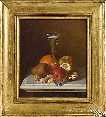 Still life with fruit and a champagne flute by Theodor von der Beek - Auction record, sale price, and art valuation. Compare with similar artists and explore comparable artworks.