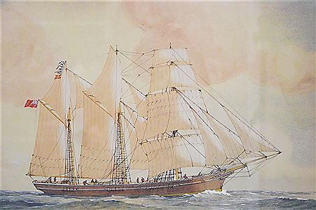 BARQUE IN FULL SAIL