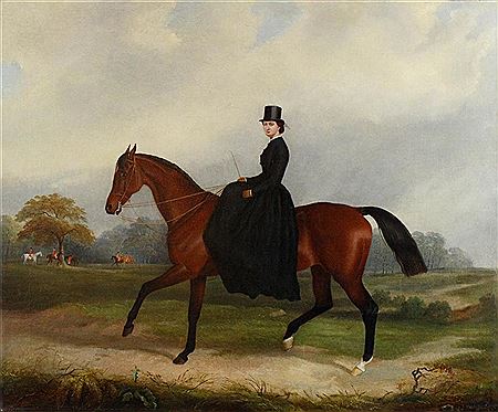 ELEGANT LADY ON HER HUNTER