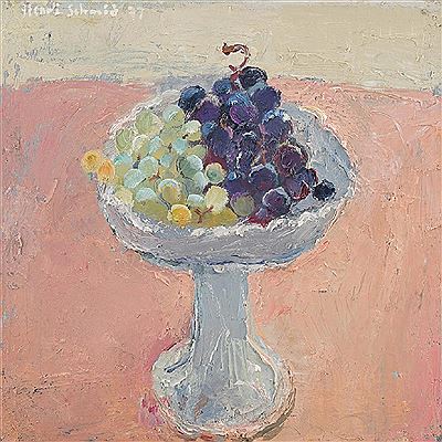 Stillleben mit weissen und blauen Trauben, 1977