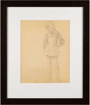 Untitled original drawing (Fashion Illustration), ca. 1950 by Morton Bartlett - Auction record, sale price, and art valuation. Compare with similar artists and explore comparable artworks.