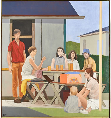 Untitled (Figures at a Table)