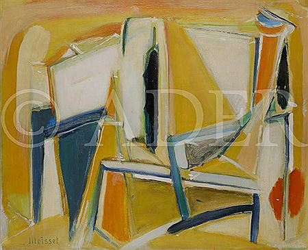 Sample artwork by Raymond Moisset (1906 - 1995), known for abstract painting - View similar artists and auction records