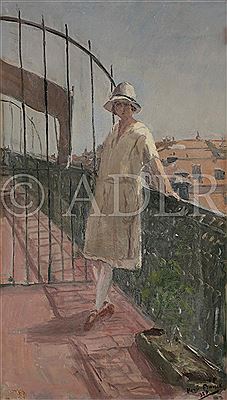 Paule au balcon, Nice