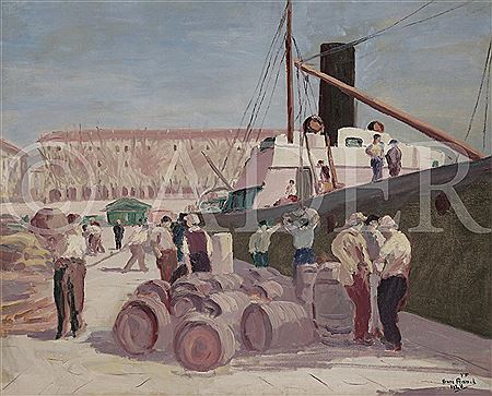 Travail au port, Nice by Henri Franck - Auction record, sale price, and art valuation. Compare with similar artists and explore comparable artworks.