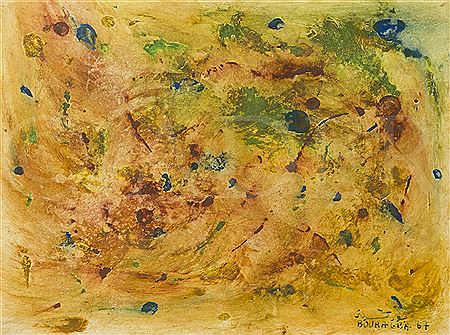 Composition, 1967 by Omar Bouragba - Auction record, sale price, and art valuation. Compare with similar artists and explore comparable artworks.
