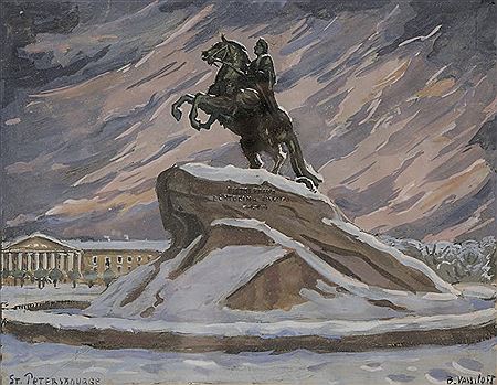 Le cavalier de bronze. Saint-Pétersbourg