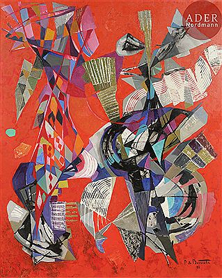Sample artwork by Pierre De Berroetta (1914 - 2004), known for portrait, landscape, still life, street scene, animal, abstract painting - View similar artists and auction records