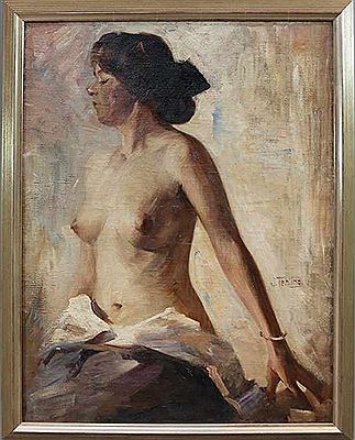 Weiblicher Halbakt by Julius Fehling - Auction record, sale price, and art valuation. Compare with similar artists and explore comparable artworks.