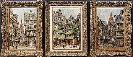 Ansichten aus Alt-Frankfurt, Kannengießer Gasse und Fünffingerplätzchen sowie Haus zum Engel (3)