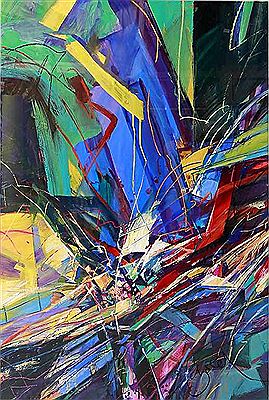 Untitled - abstract composition in blue