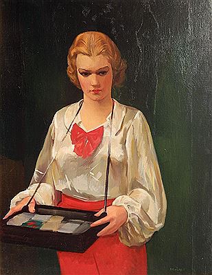 "Cigarette Girl" by Paul H Winchell - Auction record, sale price, and art valuation. Compare with similar artists and explore comparable artworks.
