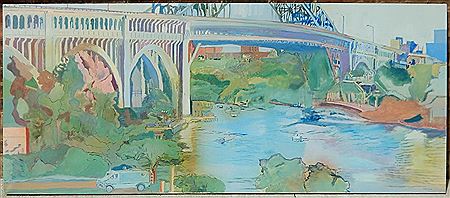 ''Habitat / Blue Cuyahoga Underpass''