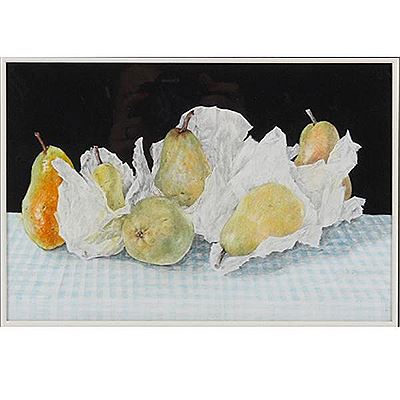Still life with pears