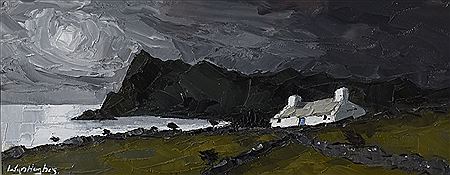 Coastal white washed cottage with the Rivals
