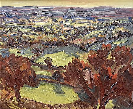 North Wales landscape with autumnal trees